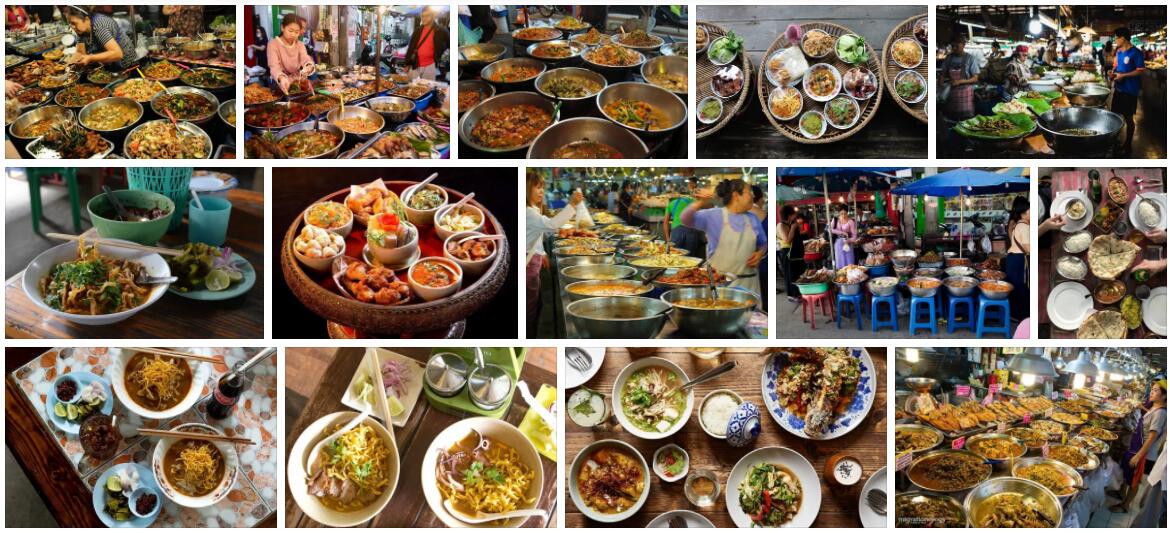 Shopping and Eating in Chiang Mai, Thailand