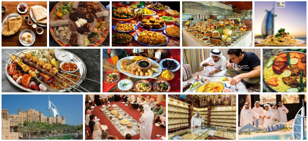 Shopping and Eating in Dubai, United Arab Emirates